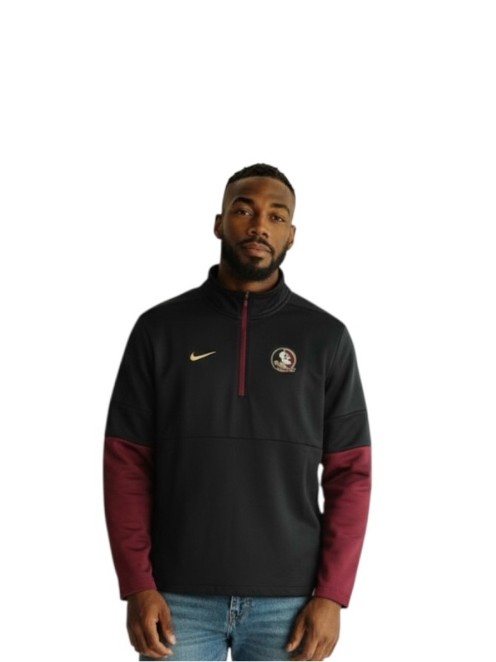 Florida State Seminoles Nike On-Field 1/4 Zip Team Pullover - Men's M